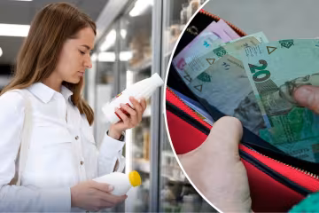 Молочные продукты в супермаркете