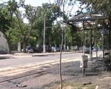 В Одесі палаюче авто зіштовхнулося з зупинкою
