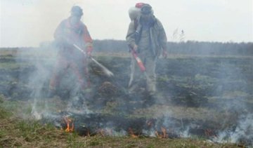 Площа горіння київських торфяників сягнула ста гектарів