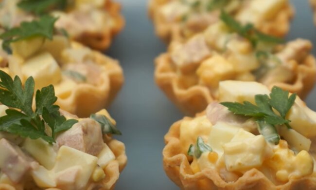 Тарталетки з начинкою, скріншот з відео