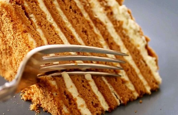 медовый торт на сковороде с заварным кремом пошаговый рецепт | Дзен