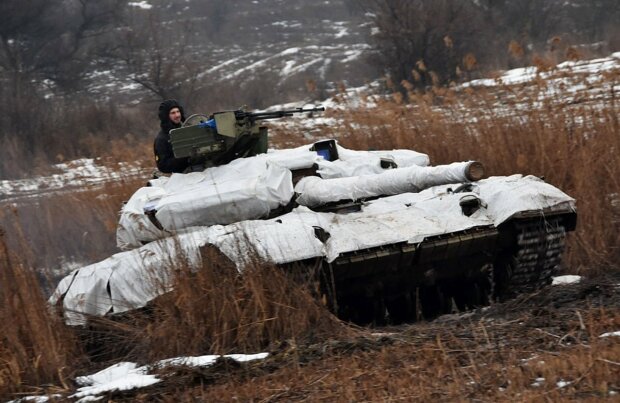 Планові навчання танкістів у Донецькій області, фото ООС
