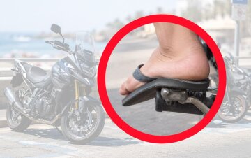 Штраф 200 євро за шльопанці на мотоциклі в Іспанії