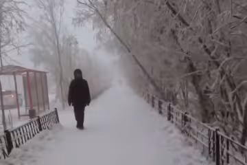 Зимова погода, кадр з відео