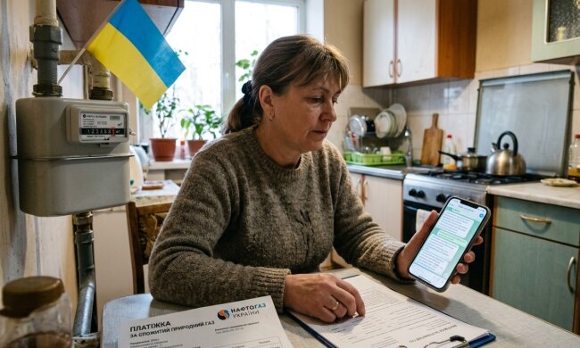 Нафтогаз чат-бот лічильник газ платіжка