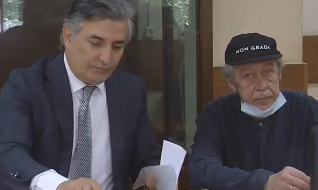 Єфремов з адвокатом, скріншот з відео