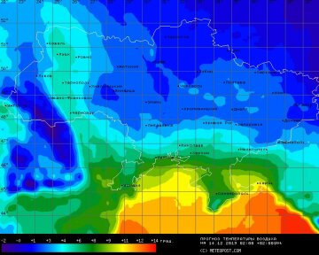 Погода в Україні, фото: Meteopost com