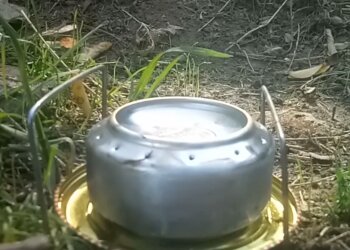Спиртовой обогреватель, скриншот с видео
