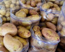 Молодой картофель в супермаркете