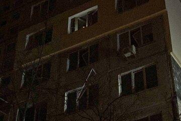 последствия ракетной атаки на Киев 13 декабря 2023