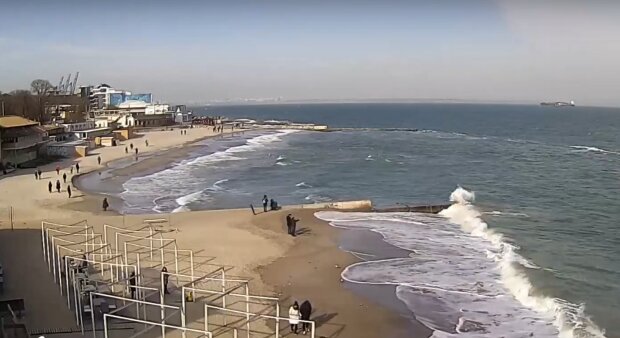 Море в Одесі, скріншот з відео