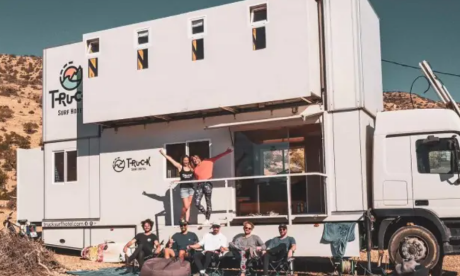 Автодом на базе фуры Mercedes, скриншот: Carakoom