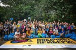 Уборка зеленой территории в Киеве