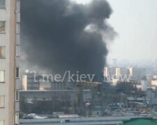 пожежа на Бориспільській, скріншот з відео