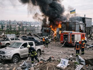 Одеса ракетний обстріл пожежа підприємство рятувальники