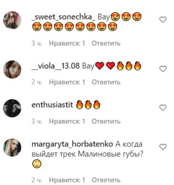 Комментарии к публикации Алины Гросу: Instagram