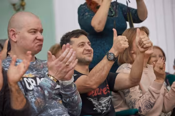 Студия "Квартал 95" с Владимиром Зеленским