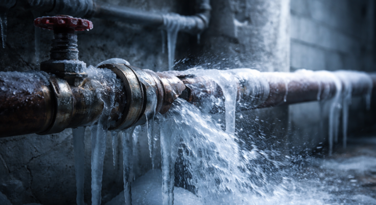 Замерзшие трубы, изображение: Знай.ua