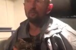 спасение кота на Волыни, скриншот с видео