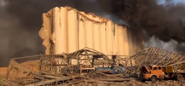 Взрыв в Бейруте, скриншот: Youtube