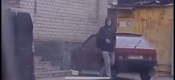 В Запорожье заметили наглого автовора, фото: скриншот из видео