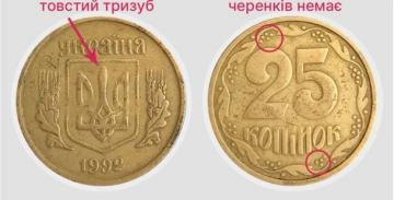 Рідкісні 25 копійок. Фото: monety-yagidky