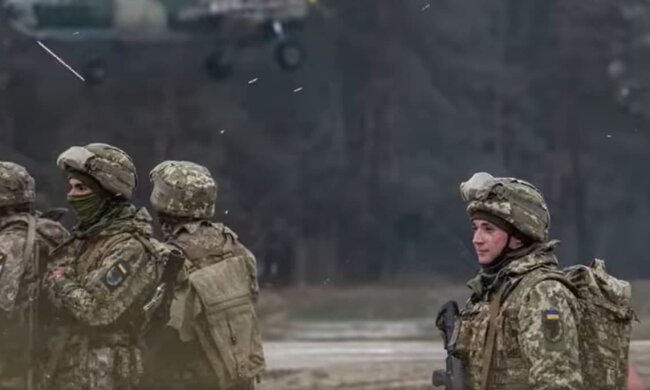 украинские военные, скриншот с видео