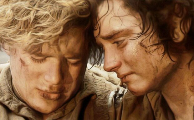 Фродо та Сем - арт, скріншот: YouTube