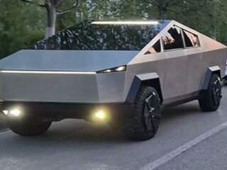 Tesla Cybertruck, скриншот