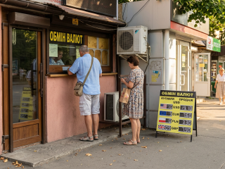 Обменник. Фото: сгенерированное ИИ