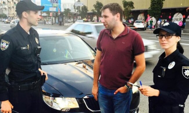 Поліція оштрафувала Парасюка на Хрещатику