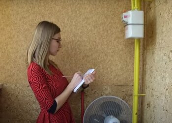 Показники лічильника газу, скріншот: YouTube