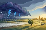 Непогода в Украине: гроза и град