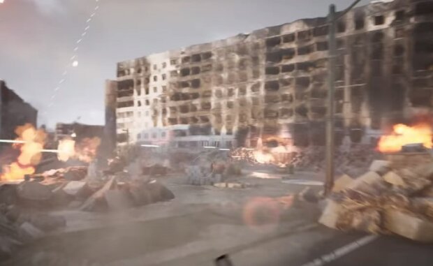 Зруйноване місто. Фото: Youtube