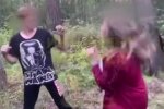 Драка школьников, скриншот видео