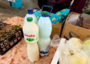 Молочные продукты с рынка. Фото TikTok