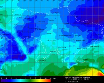 Погода в Україні, фото: Meteopost com