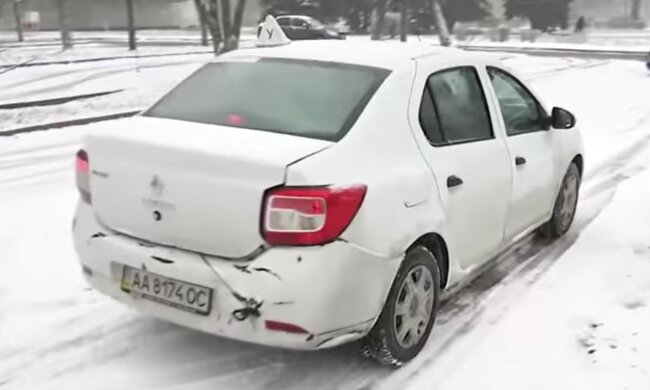 Учебный автомобиль, кадр из видео