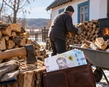 Дрова для отопления дома зимой