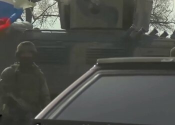 Российские оккупанты, фото: скриншот из видео