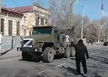 Российские оккупанты. Фото: скрин youtube