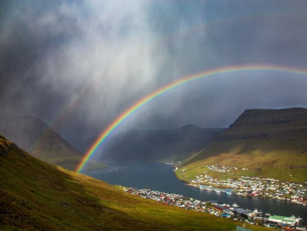 "Двойная радуга над Клаксвиком". Фарерские острова, Дания Фото: Marko Korosec/via WMO