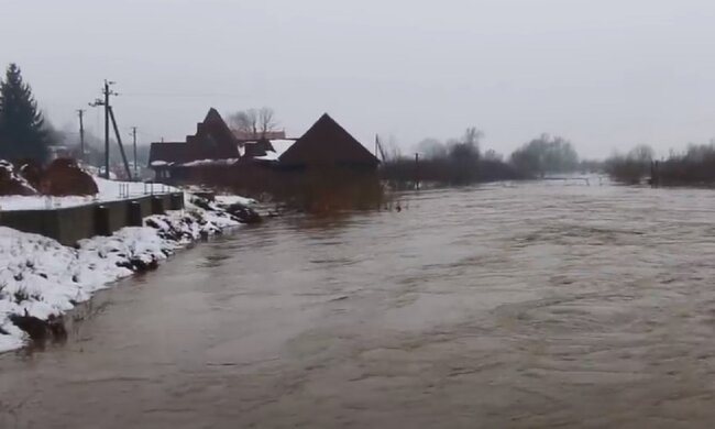 Повінь на Боржаві. Фото: Youtube