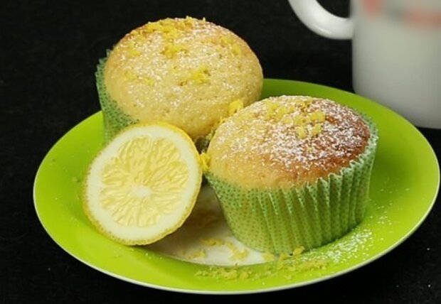 Лимонные маффины, кадр из видео