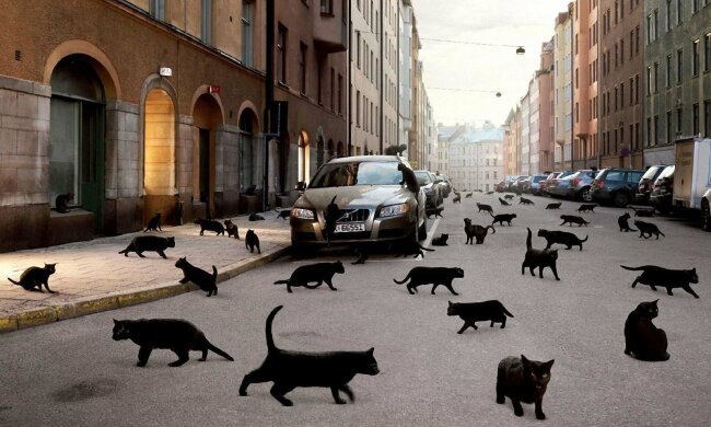 Чорні коти, фото - uCrazy