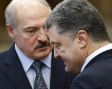 Олександр Лукашенко і Петро Порошенко