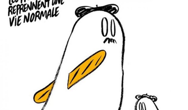 Charlie Hebdo зробили зворушливу карикатуру на теракти в Парижі (фото)