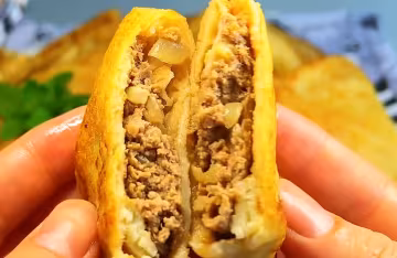 Блины с мясом, кадр из видео