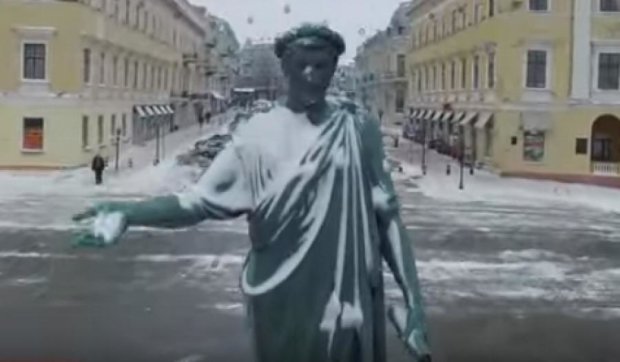 Зимова Одеса з висоти пташиного польоту (відео)
