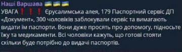 Комментарий из группы "Наші Варшава", скріншот: Telegram